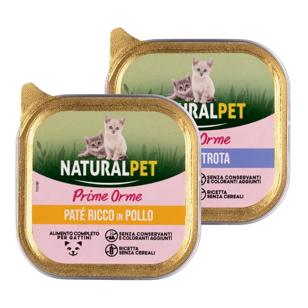 naturalpet cat kitten prime orme patè grain free 100 gr immagine2