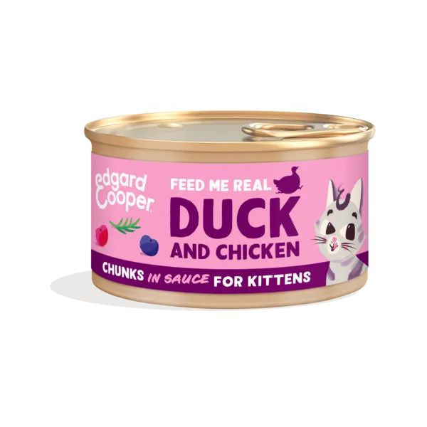 edgard & cooper cat kitten bocconcini in salsa grain free 85 gr immagine2