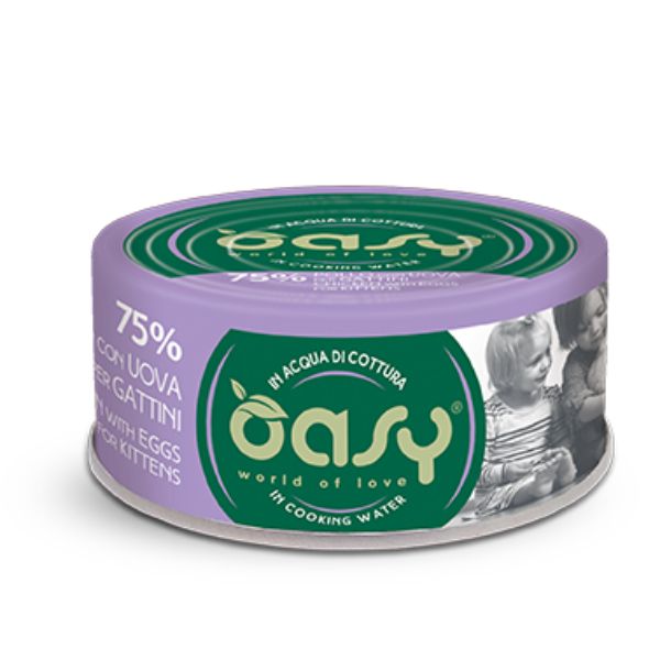 Oasy More Love Cat Kitten Lattine in acqua di cottura 70 gr