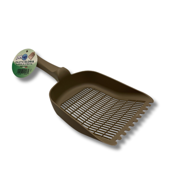 Paletta igienica a griglia stretta per lettiera PetUp - Tortora