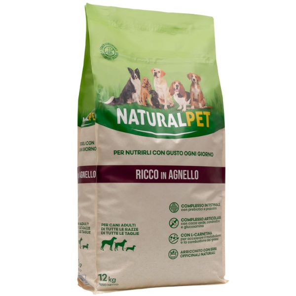 NaturalPet Adult All Breeds Agnello - 12 Kg