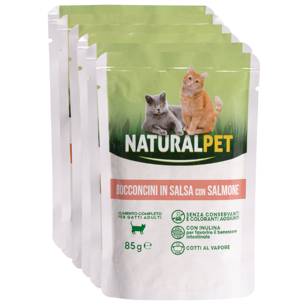 NaturalPet Cat Adult Bocconcini in salsa 85 gr
