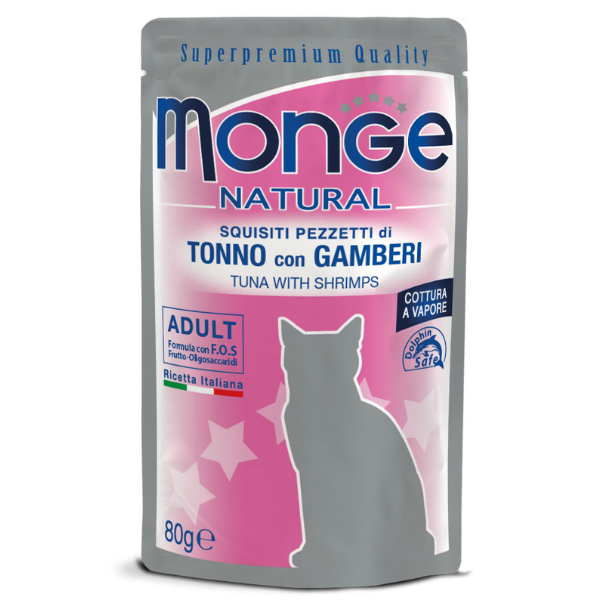Monge Natural Adult cottura al vapore gustosi Pezzetti 80 gr