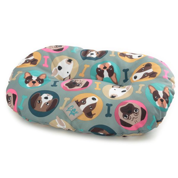 Cuscino ovale Dogs Oxford Range Nettuno Technical Leopet - 90x65 cm