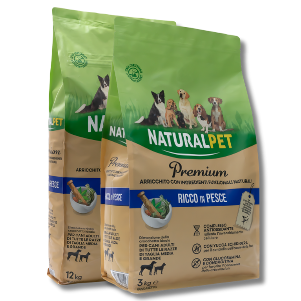 NaturalPet Premium Adult Medium/Large Pesce