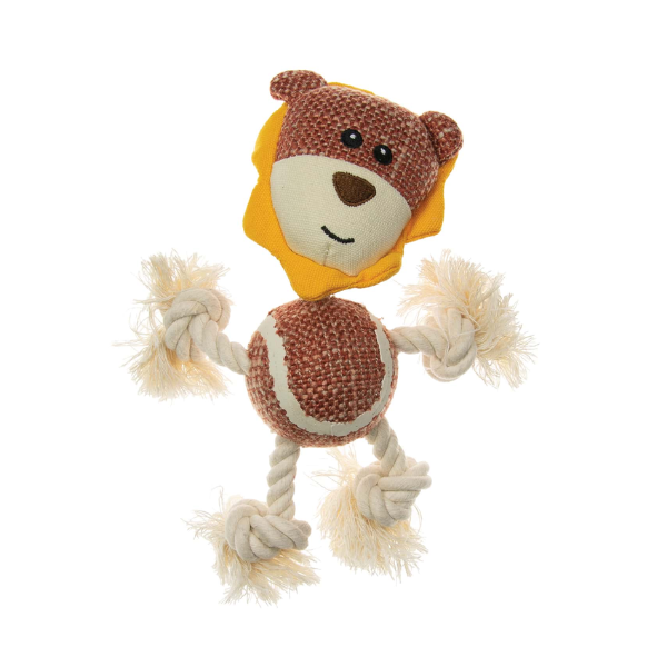 Peluche in ciniglia con sonaglio Imac - Leone