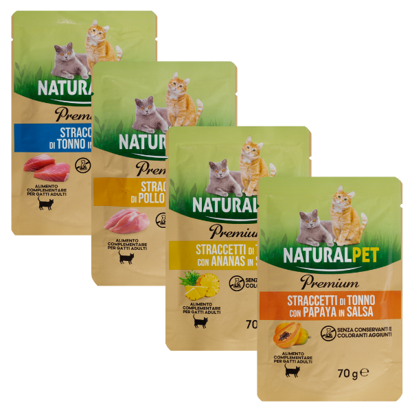 naturalpet premium cat adult straccetti in salsa 70 gr immagine2
