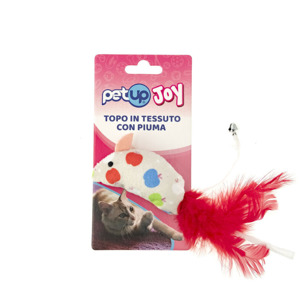 Gioco per gatti Topolino PetUp Joy - 1 pz  da 8 cm in tessuto