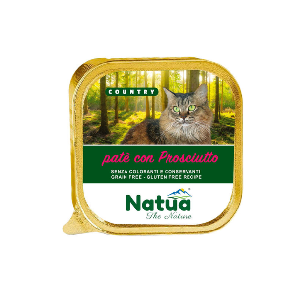 Natua Country Cat Adult Patè Grain Free 100 gr - Prosciutto