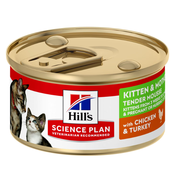 hill's science plan kitten & mother mousse 85 gr immagine2