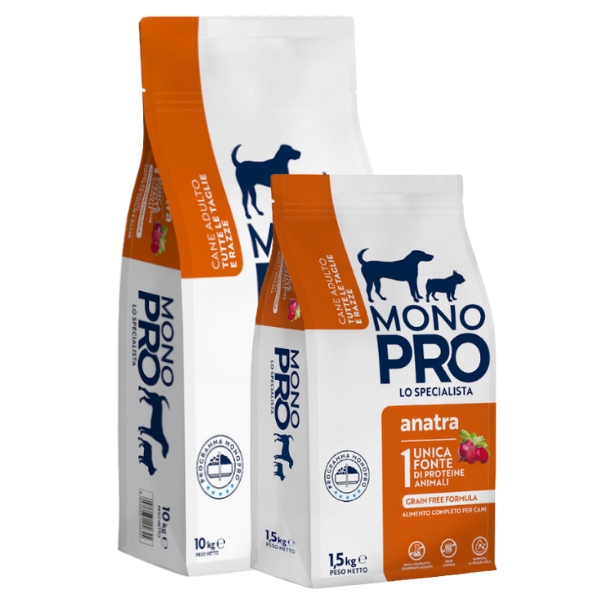 monopro lo specialista adult all breeds grain free anatra immagine2