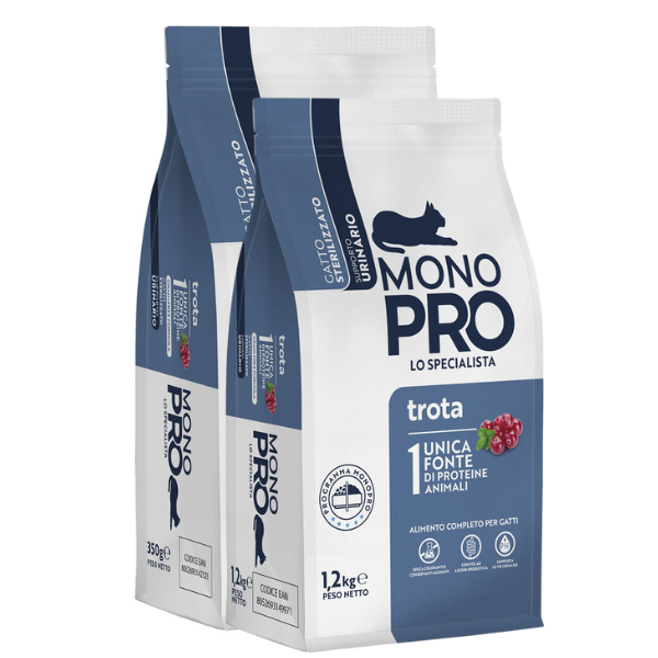 monopro lo specialista cat adult sterilised grain free urinary trota immagine2