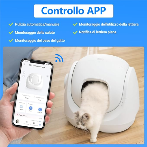 lettiera autopulente per gatti scooper baymax se catlink immagine8