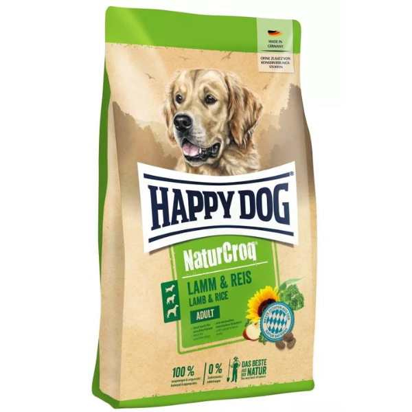 happy dog naturcroq adult all breeds agnello e riso immagine2