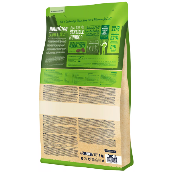 happy dog naturcroq adult all breeds agnello e riso immagine3