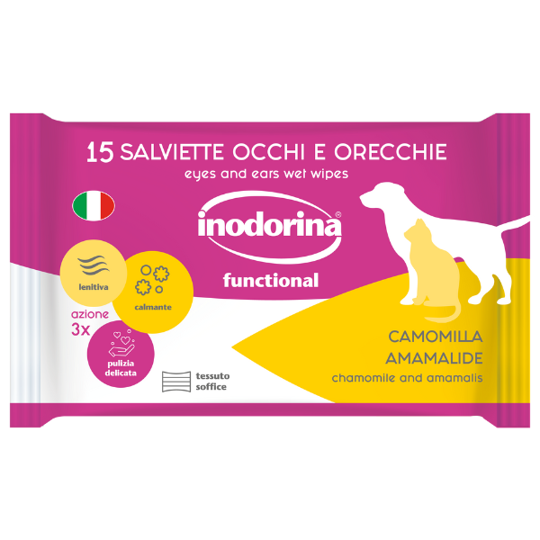 Inodorina Occhi e Orecchie Salviette Detergenti