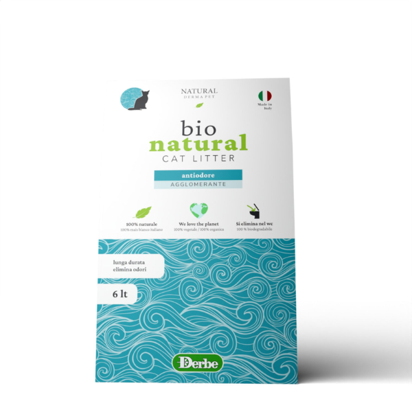 Lettiera Naturale Natural Derma Pet  - 6 L Antiodore 