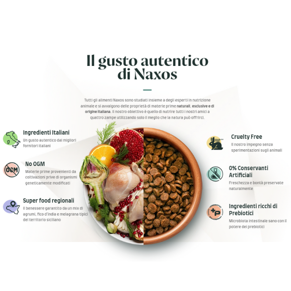 naxos monoprotein dog adult mini maiale e melagrana immagine4