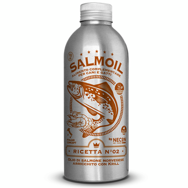 Salmoil olio di salmone per cani e gatti Benessere Intestinale
