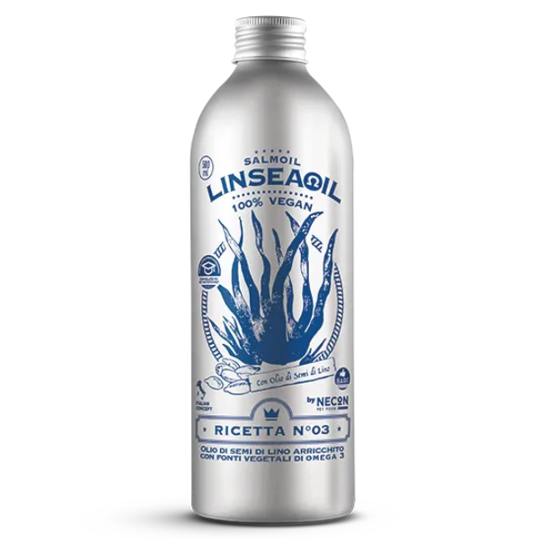 salmoil olio di salmone per cani e gatti intolleranti 100% vegan immagine2