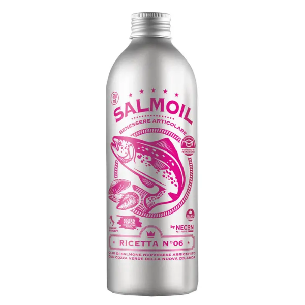 Salmoil olio di salmone per cani e gatti Benessere articolare