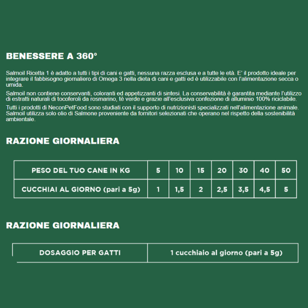salmoil olio di salmone per cani e gatti benessere renale immagine6