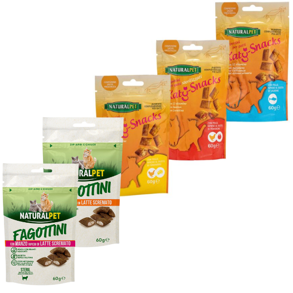 naturalpet fagottini ripieni cat adult 60 gr immagine2