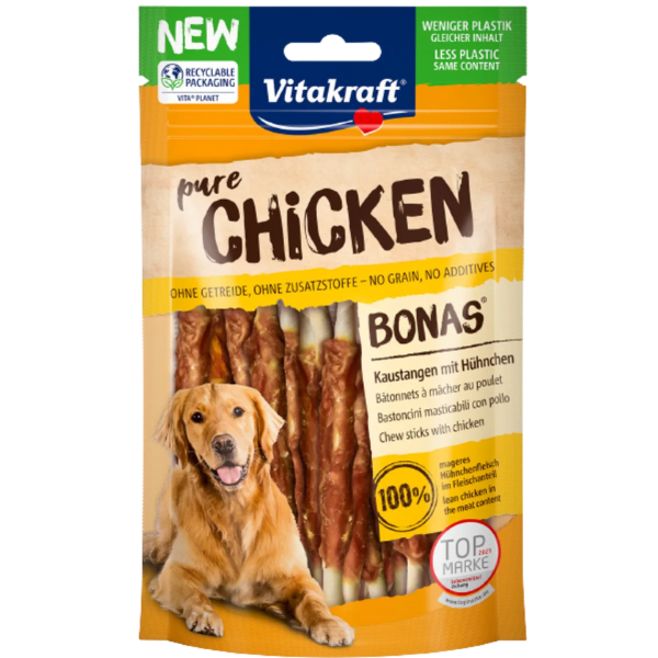 Vitakraft Bonas Snack di Pura Carne 80 gr - Bastoncini di Pollo 