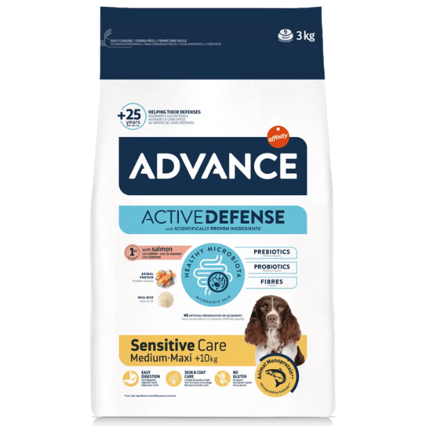 advance adult active defence medium/maxi salmone e riso (scadenza: 11/11/2025) immagine2