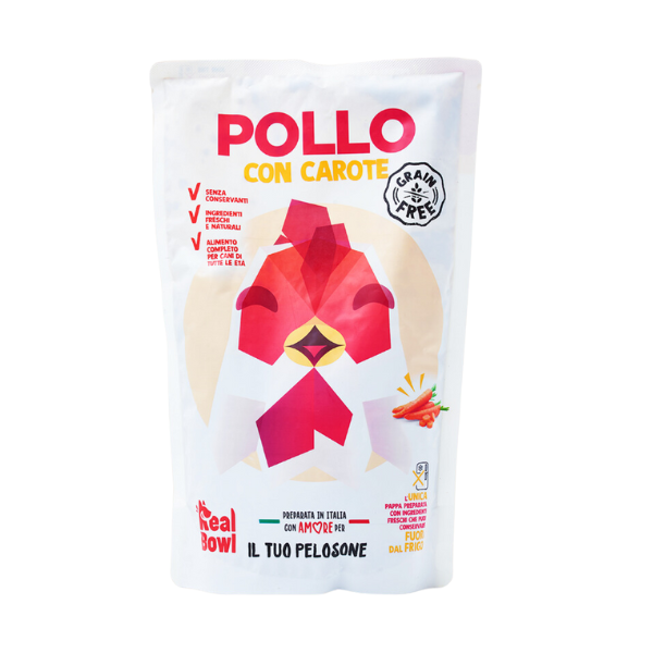 Real Bowl Dog All Breeds Grain Free 700 gr	 - Pollo
