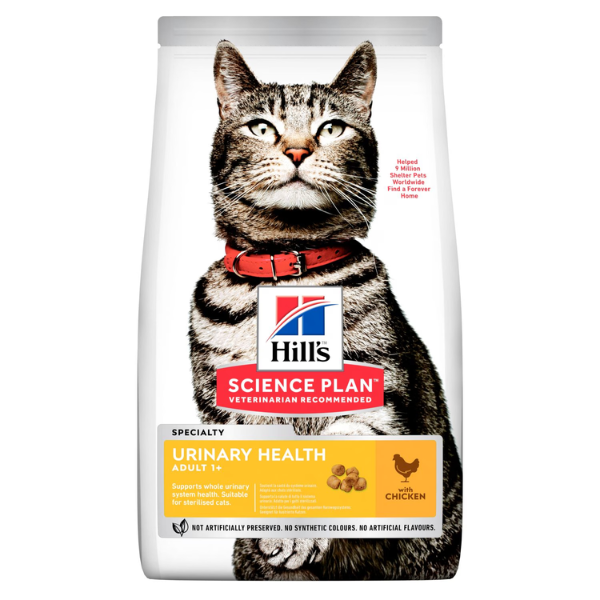 hill's science plan adult urinary health alimento per gatti con pollo immagine2