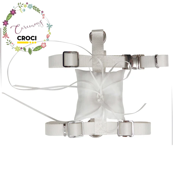 Pettorina ad H per cani con porta fedi da cerimonia Croci Ceremony