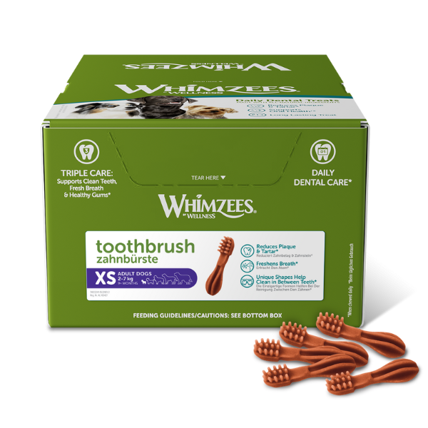 Whimzees Snack dentale Naturale Spazzolino - XS