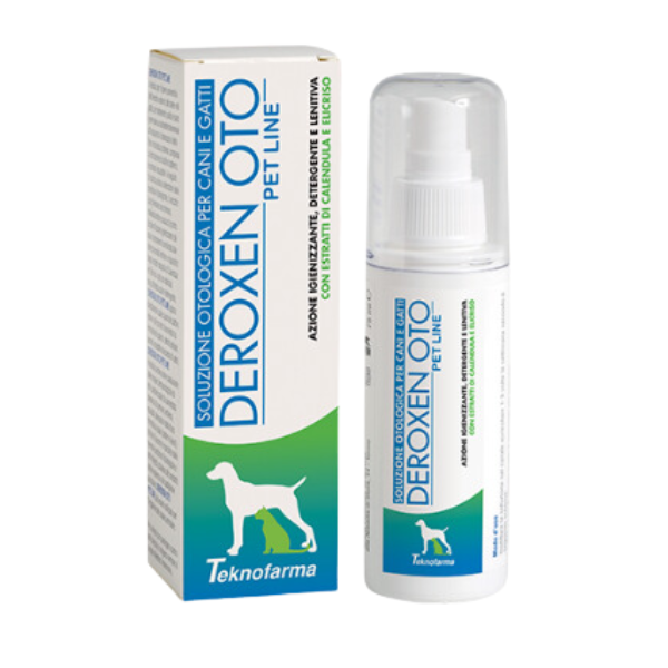 deroxen pet line oto soluzione auricolare igienizzante teknofarma immagine2