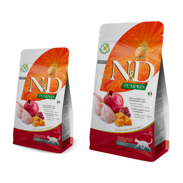 farmina n&d grain free pumpkin neutered quaglia e melograno immagine2