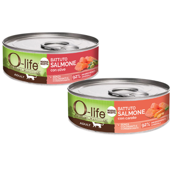 o-life cat adult grain free battuto 85 gr immagine2