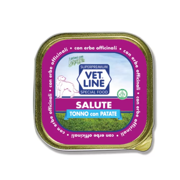 Vet Line Umido Cane Salute 150 gr - Tonno e patate