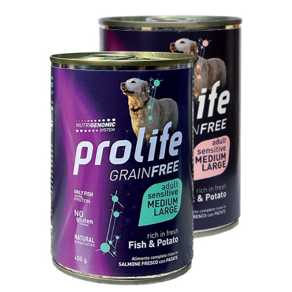 Prolife Grain Free Sensitive Dog Adult Medium/Large 400 gr