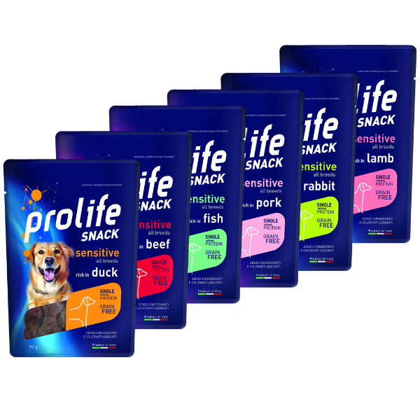prolife snack dog adult sensitive grain free 90 gr immagine2