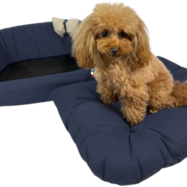 cuccia per cani da interno solid blu fabotex immagine5