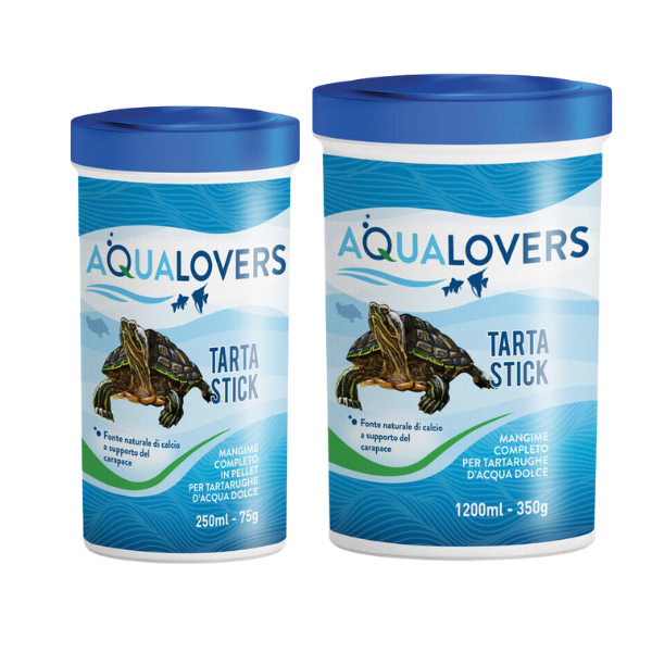mangime completo in pellet per tartarughe d'acqua dolce tarta stick aqualoves immagine2