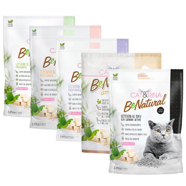 cat&rina benatural lettiera vegetale per gatti al tofu immagine2