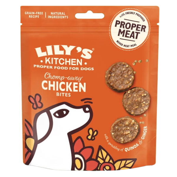 Lily's Kitchen Snack Treats 70 gr - Bocconcini di Pollo (scadenza: 30/11/2025)