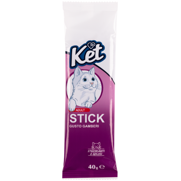 Ket Cat Stick snack in crema per gatti 40 gr - Gamberi