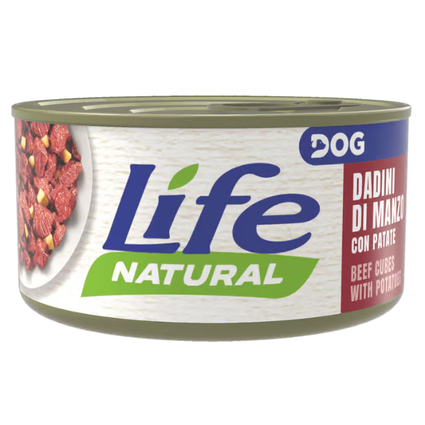 Life Dog Naturale 90 gr - Dadini di Manzo e Patate