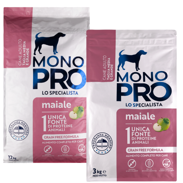 monopro lo specialista adult medium/large grain free maiale immagine2