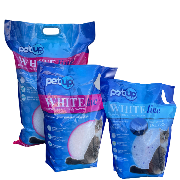 Lettiera Igienica in granuli di Silicio White Line PetUp