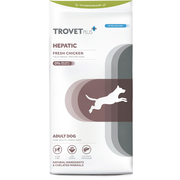 Trovet Plus+ All Breeds Dog Vet Diets Hepatic Pollo fresco