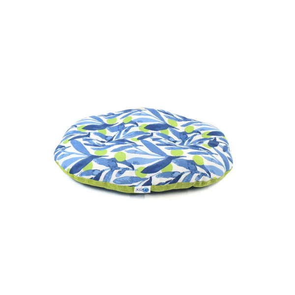 PetUp Cuscino Ovale - Blu e verde: 100x70 cm