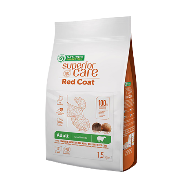 nature’s protection superior care dog adult small e mini red coat grain free agnello immagine2